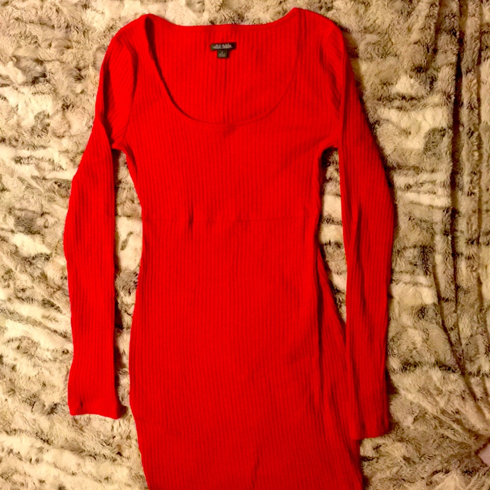 Red Sweater Dress